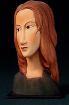 Decoratief Beeld - Jeanne Hebuterne - Kunststof - Amedeo Modigliani - Multicolor - 1 X 11 Cm