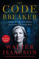 Boekhoes van 'The Code Breaker' met portret van Jennifer Doudna. 'New York Times Bestseller'.