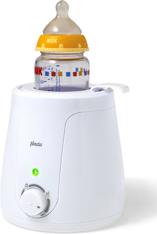 Alecto BW-70 - Flessenwarmer geschikt voor ieder flesje en potje - Snel en gemakkelijk in gebruik - Wit