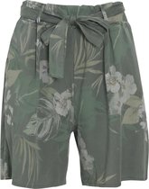 Cassis Dames Cassis - Short in tencel met bloemenprint - Broek - Maat 44