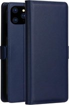 Voor iPhone 12/12 Pro DZGOGO MILO-serie TPU + PU horizontale lederen flip-hoes met houder & kaartsleuf en portemonnee (blauw)