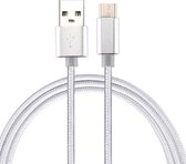Brei Texture USB naar USB-C / Type-C Data Sync oplaadkabel, kabellengte: 1m, 3A totale output, 2A overdrachtsgegevens, voor Galaxy S8 & S8 + / LG G6 / Huawei P10 & P10 Plus / Onepl
