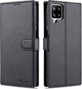 Voor Samsung Galaxy M62 / F62 AZNS Kalf Textuur Horizontale Flip Leren Case met Houder & Kaartsleuven & Portemonnee & Fotolijst (Zwart)