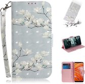 3D Schilderen Patroon Gekleurde Tekening Horizontale Flip Leren Case met Houder & Kaartsleuven & Portemonnee Voor Nokia 3.1 Plus (Mognolia)