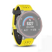 Voor Garmin Forerunner 235 tweekleurige vervangende horlogeband (geel zwart)