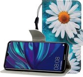 Voor Huawei Honor 10i / 20i Gekleurde Tekening Horizontale Flip Leren Case met Houder & Kaartsleuf & Portemonnee (Chrysanthemum)
