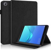 Voor Huawei MediaPad M5 10.8 inch Life Tree Serie Horizontale Flip Leather Case met Houder & Kaartsleuven & Pen Slot (Zwart)