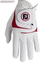 Footjoy Weathersof Fashion heren golf handschoen Links 2021 wit rood Heren M