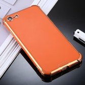 Voor iPhone 8/7 SULADA kleurrijke schild serie TPU + plating edge beschermhoes (oranje)