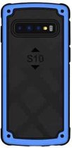 Schokbestendige pc + TPU-hoes voor Galaxy S10 (blauw)