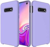 Schokbestendig effen kleur vloeibaar siliconen hoesje voor Galaxy S10e (paars)