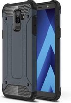 Magic Armor TPU + PC combinatiehoes voor Galaxy A6 + (2018) (marineblauw)