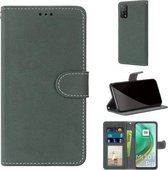 Voor Xiaomi Mi 10T Pro / 10T / Redmi K30S Retro Frosted Horizontale Flip PU lederen tas met houder & kaartsleuven & portemonnee & fotolijst (groen)