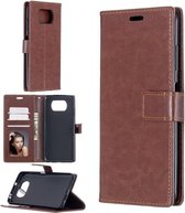 Voor Geschikt voor Xiaomi Poco X3 NFC Crazy Horse Texture Horizontale Flip lederen tas met houder & kaartsleuven & portemonnee & fotolijst (bruin)