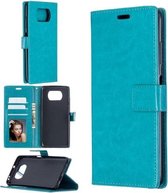 Voor Geschikt voor Xiaomi Poco X3 NFC Crazy Horse Texture Horizontale Flip lederen tas met houder & kaartsleuven & portemonnee & fotolijst (blauw)