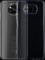 Voor Geschikt voor Xiaomi Poco X3 0,75 mm ultradunne transparante TPU zachte beschermhoes
