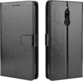 Voor Xiaomi Redmi 8 Retro Crazy Horse Texture Horizontale Flip Leather Case met houder & kaartsleuven & fotolijst (zwart)