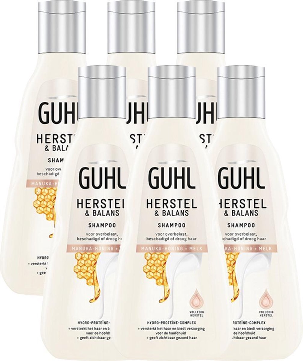 Guhl Herstel & Balans Shampoo Multi Pack - 6 x 250 ml