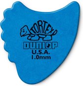 Dunlop Tortex Fin Pick 6-Pack 1.00 mm standaard plectrum