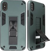 Wicked Narwal | Stand Hardcase Backcover voor iPhone X / Xs Donker Groen