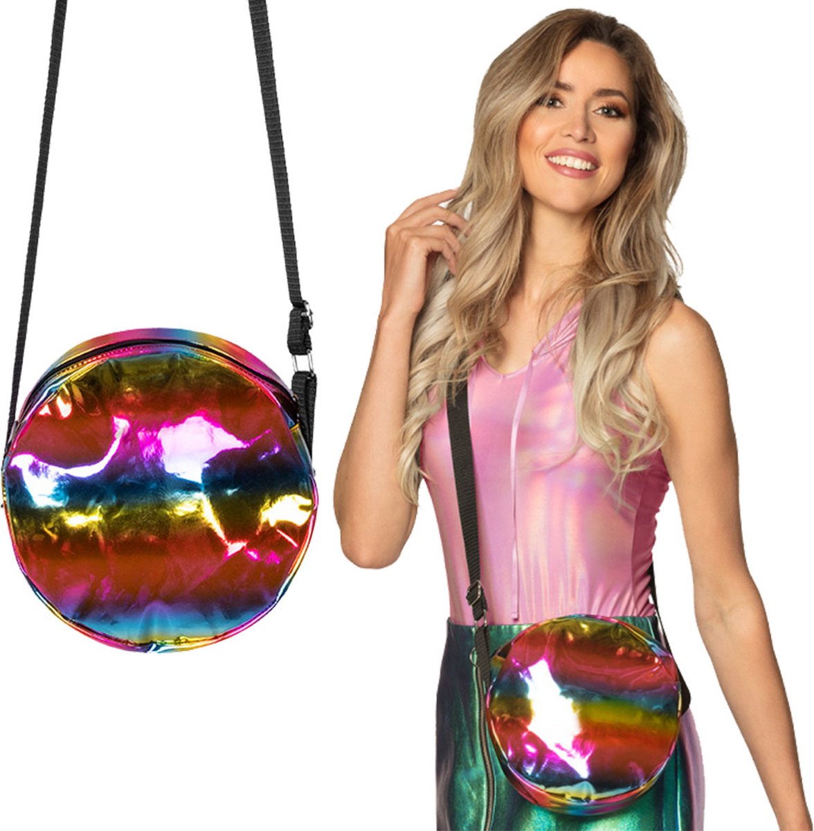 Boland Kostüm Baseball Cap Holo Silber, Schirmmütze Mit Holografisch Schimmernder Oberflaeche S0d4t0pc
