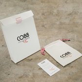CO88 Collection 8CB-90804 Stalen Armband - Dames - Bangle met Parel aan Uiteinde - 60 x 51 mm - Parel 4 mm Doorsnee - Goudkleurig