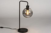 Lumidora Tafellamp 74034 - E27 - Zwart - Grijs - Metaal