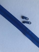 Rits per meter met 2 schuivers 3 mm kobalt blauw