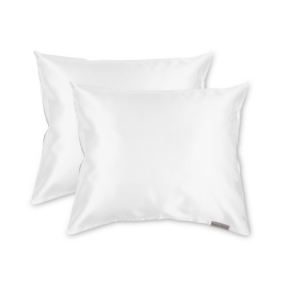 Beauty Pillow® Original - Satijnen Kussenslopen - Voordeelset - Duo Pack - White - 60x70 cm
