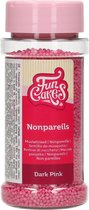 FunCakes Suikerdecoratie - Musketzaad - Donker Roze - 80g - Eetbare Taartdecoratie