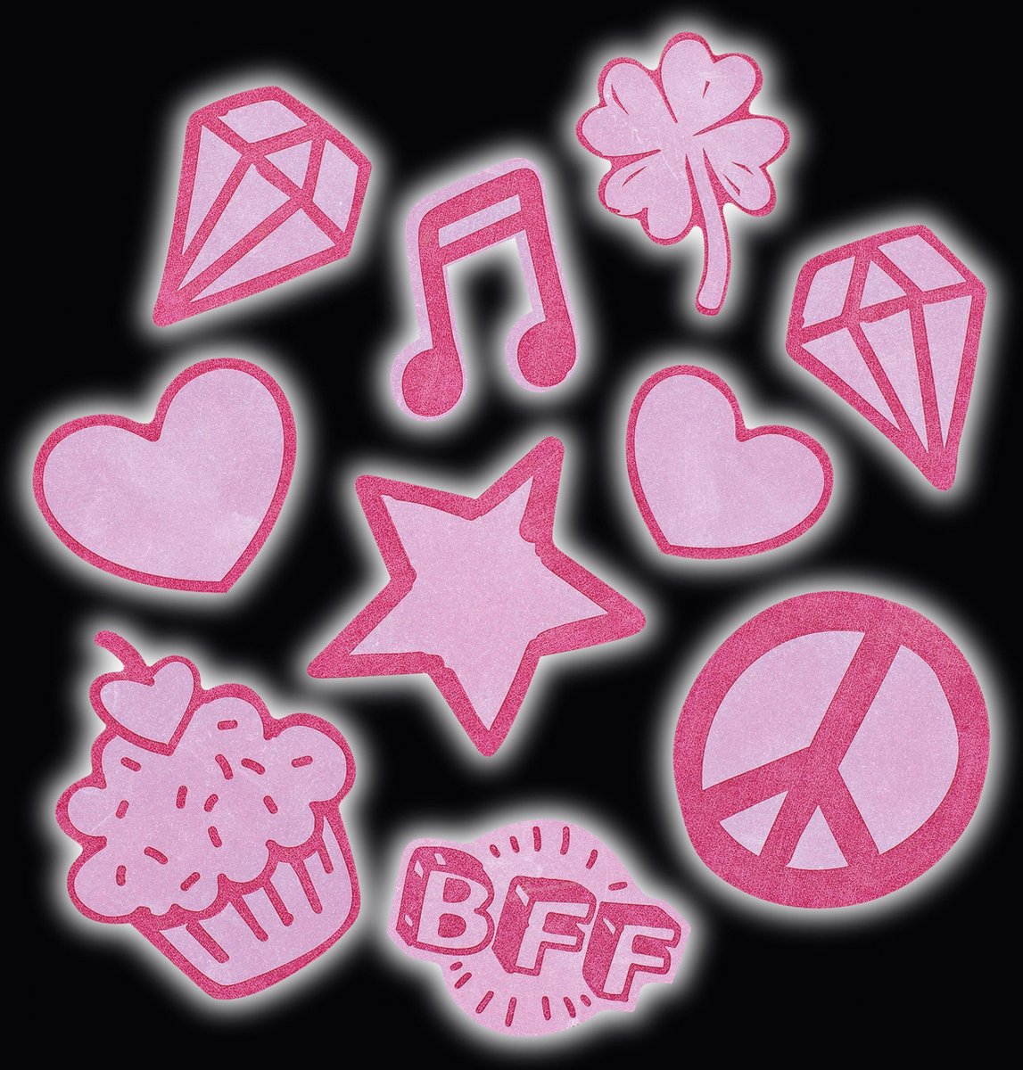 Reflecterende sticker CoocazooStickyRicky rood set a 9