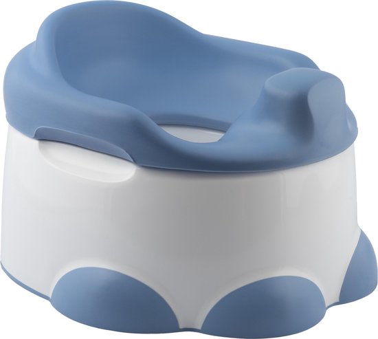 Foto: Bumbo step n potty blauw toilet trainer opstapje toilet bril zitje 3 in 1 wc potje plaspotje urinepotje wc zindelijkheids training voor jongens meisjes urinoirs voor kind peuter van 2 tot 7 jaar wc verkleiner