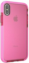 Apple iPhone Xs Hoesje - Mobigear - Full Bumper Serie - Hard Kunststof Backcover - Transparant / Roze - Hoesje Geschikt Voor Apple iPhone Xs