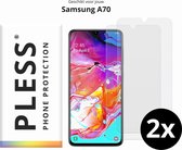 Samsung A70 Screenprotector Glas - 2x - Pless®