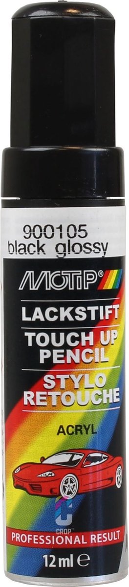 Motip lakstift hoogglans zwart (900105) - 12 ml. - Motip