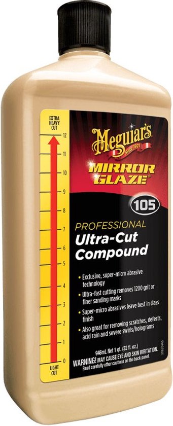 Meguiar's Mirror Glaze Ultra Cut Compound - Polijstpasta 946ml