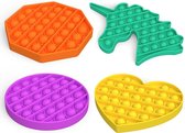 Pop it Fidget Toy - 4 delige pakketen