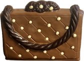 Chocolade - Melk - Handtasje in luxe doosje - Ingekleurd - In cadeauverpakking met gekleurd lint