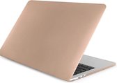 Laptopcover - Geschikt voor MacBook Air 13,3 inch - Case Transparant - Cover Hardcase - A1932/A2179/A2337 (2018-2020) - Metallic Goud
