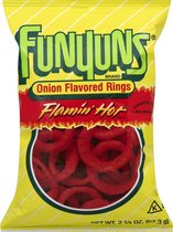 Funyuns Onion Rings Flamin Hot - 8 x 163 Gram