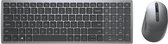 DELL KM7120W toetsenbord Inclusief muis RF-draadloos + Bluetooth AZERTY Frans Grijs, Titanium