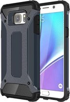 Voor Galaxy Note 5 / N920 Tough Armor TPU + pc combinatiebehuizing (donkerblauw)