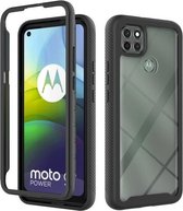Voor Motorola Moto G9 Power Starry Sky Solid Color Series schokbestendig PC + TPU beschermhoes (zwart)