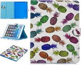 Voor iPad 4/3/2 Stiksels Horizontale flip lederen tas met houder en kaartsleuven en slaap- / wekfunctie (gekleurde ananas)