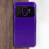 MOFI volledige dekking hoog aluminiumoxide glas + pc + lens Face Parnt beschermende achterkant van de behuizing voor Galaxy S9 (paars)