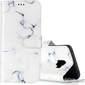 Voor Galaxy S9 wit marmeren patroon horizontaal flip lederen tas met houder & kaartsleuven en portemonnee