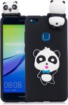 Voor Huawei P10 Lite 3D Cartoon patroon schokbestendig TPU beschermhoes (Blue Bow Panda)
