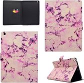 Voor iPad 9.7 (2017) TPU horizontale flip lederen tas met houder & kaartsleuf & slaap- / wekfunctie (roze marmer)