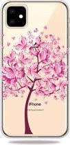 3D-patroon afdrukken Zachte TPU mobiele telefoon beschermhoes voor iPhone 11 (vlinderboom)