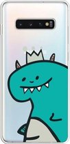 Voor Galaxy S10 Plus Lucency Painted TPU Protective (Crown Dinosaur)